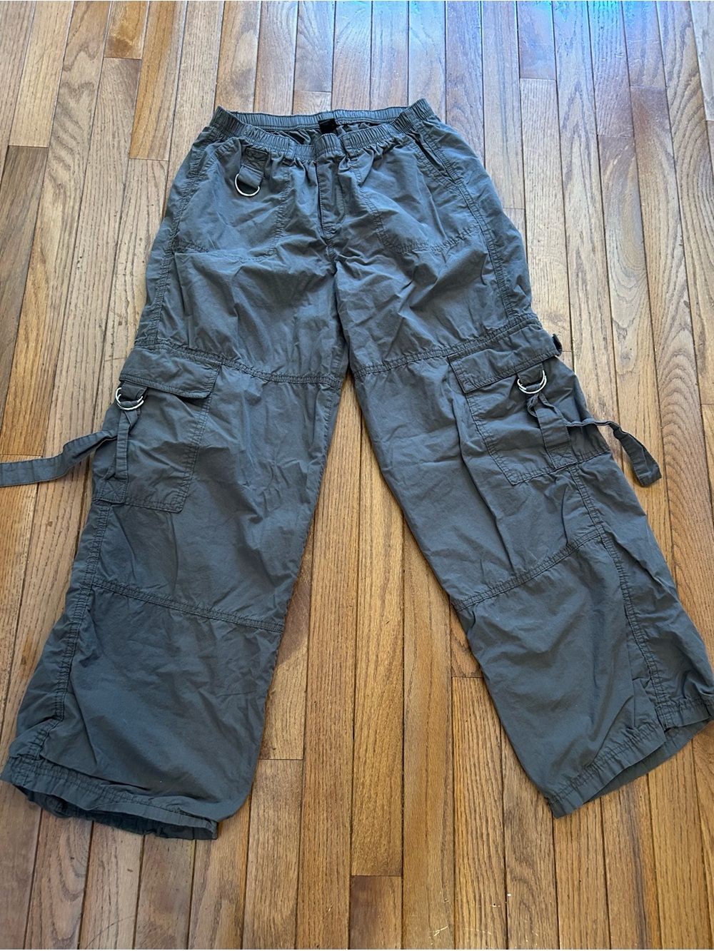 Wild Fable Gray Wide-leg Cargo Pants